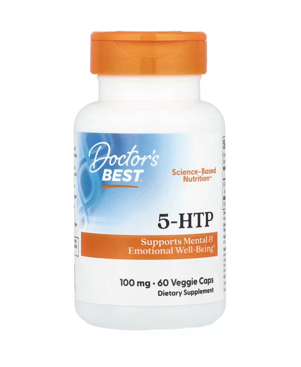 Doctor's Best, 5-гидрокситриптофан, 100 мг, 60  капсул