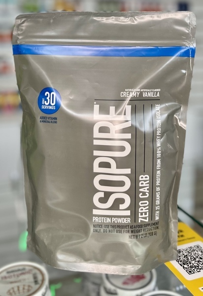 Isopure, протеин без углеводов, ванильный крем, 907 гр
